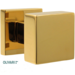 Pomoli Girevoli Diana Rosetta Quadra d.47x47x10h Bocchetta Foro Chiave ZL-SuperOro Lucido | Olivari