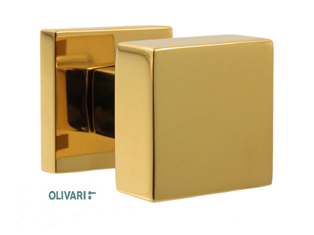 olip206rb8zlc.png Pomoli Girevoli Diana Rosetta Quadra d.47x47x10h Bocchetta Foro Chiave ZL-SuperOro Lucido | Olivari - immagine 1