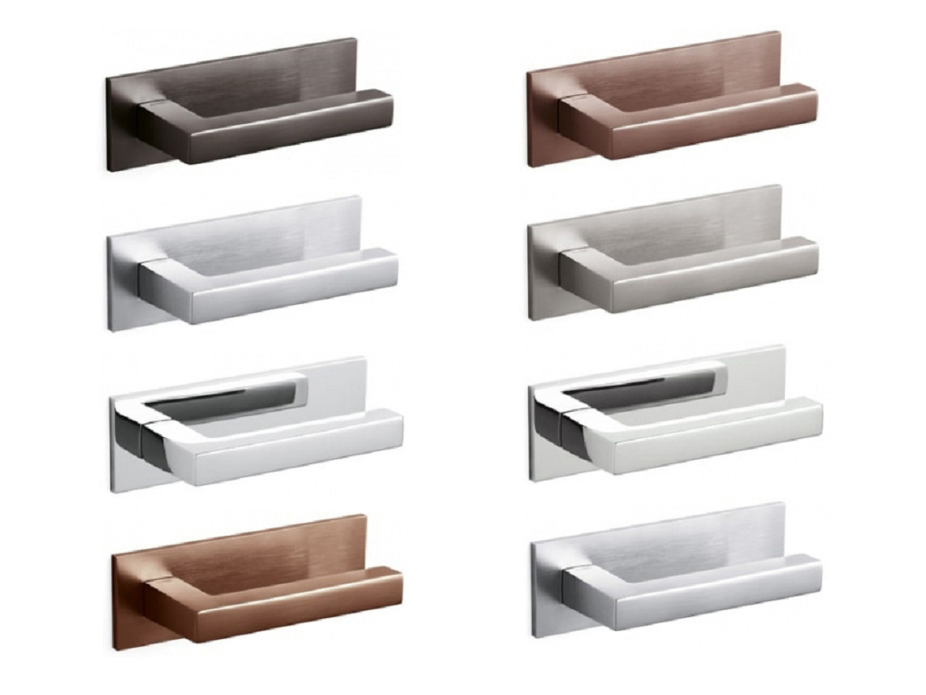 oliraggruppamento_abc.png Maniglia ABC Placca Rettangolare d.162x51 Bocchetta Foro Chiave varie finiture | Olivari - immagine 1