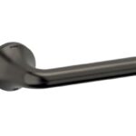 Maniglia Basel L Rosetta Tonda d.51x5h Bocchetta Foro Chiave US-SuperAntracite Satinato  Olivari