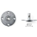 Piastra Fissa Dummy per Maniglie e Pomoli con Quadro 8 Rosetta d.51x3h Zincato   Olivari