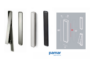 Maniglia Incasso Mobile Interasse 96 Rettangolare mm.22x160 varie finiture | Pamar