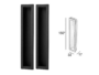 Maniglia Incasso Rettangolare Porta Scorrevole modello MN1097 mm.32x150 Senza Foro Chiave varie finiture | Pamar - immagine 3