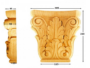 CAPITELLO LEGNO FAGGIO W205xH200xD50-W160xH160xD40-W140xH140xD35-W125xH125xD30-W100xH100xD35-W70xH70xD22 prodotto da PRU - immagine 5