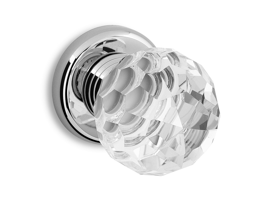 pss4485bcr.png POMOLO FISSO/GIREVOLE DIAMANTE ROSETTA CRISTALLO+CR VARIE MISURE - immagine 1