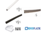 SCATOLA GUARNIZIONE PORTE INTERNE LEGNO SENZA PROTEZIONE mm.10x4,1h mt. 24 BIANCO-MARRONE-BEIGE prodotto da  ROVERPLASTIK