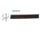 SPAZZOLINO PER PORTE INTERNE LEGNO DA 2150X10 mm. prodotto da ROVERPLASTIK - immagine 2