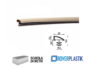 SCATOLA GUARNIZIONE PORTE INTERNE LEGNO SENZA PROTEZIONE mm.10x4,1h mt. 24 BIANCO-MARRONE-BEIGE prodotto da  ROVERPLASTIK - immagine 2