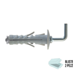 SB 12/2 Tassello Nylon Espansione a Vite in Blister da pz.2 Gancio Medio | Fischer
