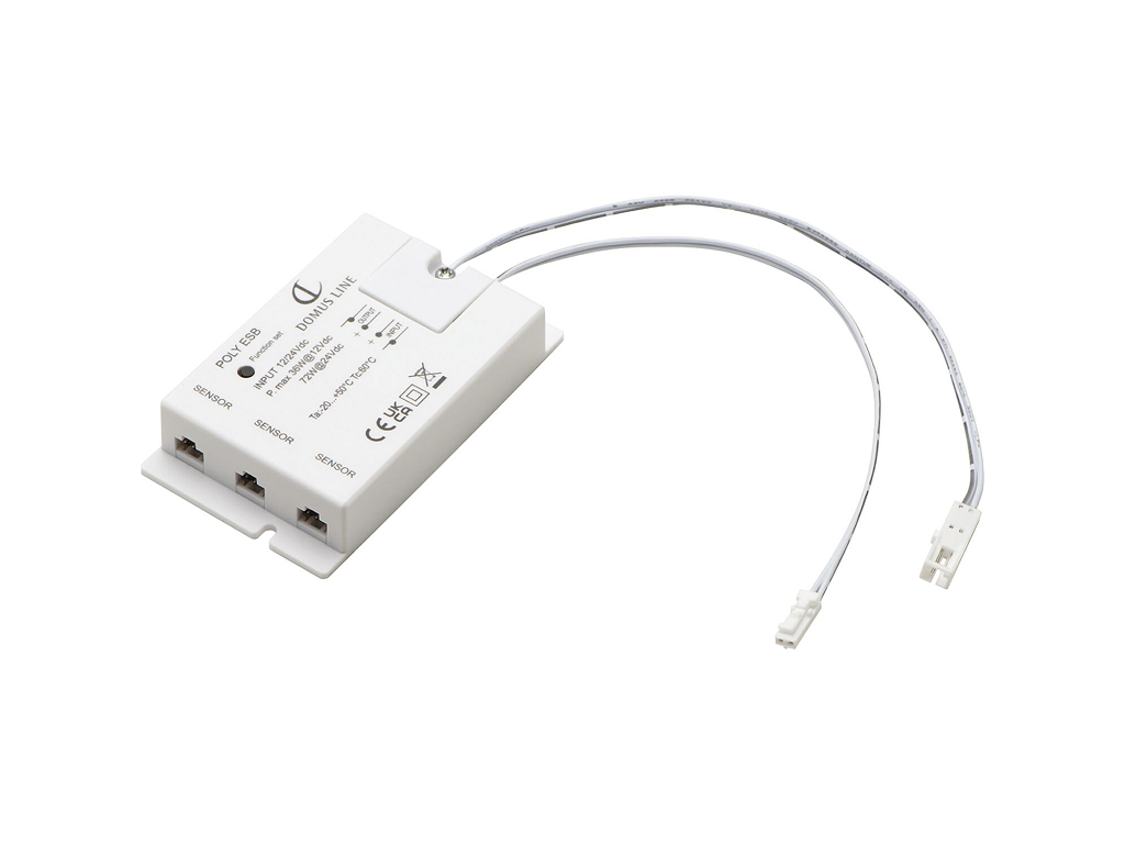 schachermayer_unità-di-commutazione-per-sensore-poly-24-vdc-con-distributore-a-3-vie.png Unità di commutazione per Sensore per Anta Poly 24 v/DC max. 72w con Distributore a 3 Vie - immagine 1