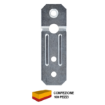 Piastrina Di Fissaggio Zincato mm.80x25 pz.100  Sipa