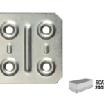 Piastrina Quadra Zincato mm.40x40 pz.200 | Sipa