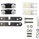 Sistema Scorrimento Porta Legno Carrelli Lince con Piastre A.Z. Portata Kg.45   Sliding