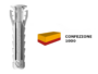 SX Plus Tassello Nylon con Bordo 4 Espandenti Cofezione Indistriale pz.1000 varie misure | Fischer