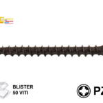 VITE TRUCIOLARE TSP IMPRONTA CROCE PZ1 BRONZATA IN BLISTER mm.3,0  VARIE LUNGHEZZE |  TECFI