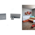 Tappo per Binario 300 Letto Pvc Argento Destra  Terno Scorrevoli