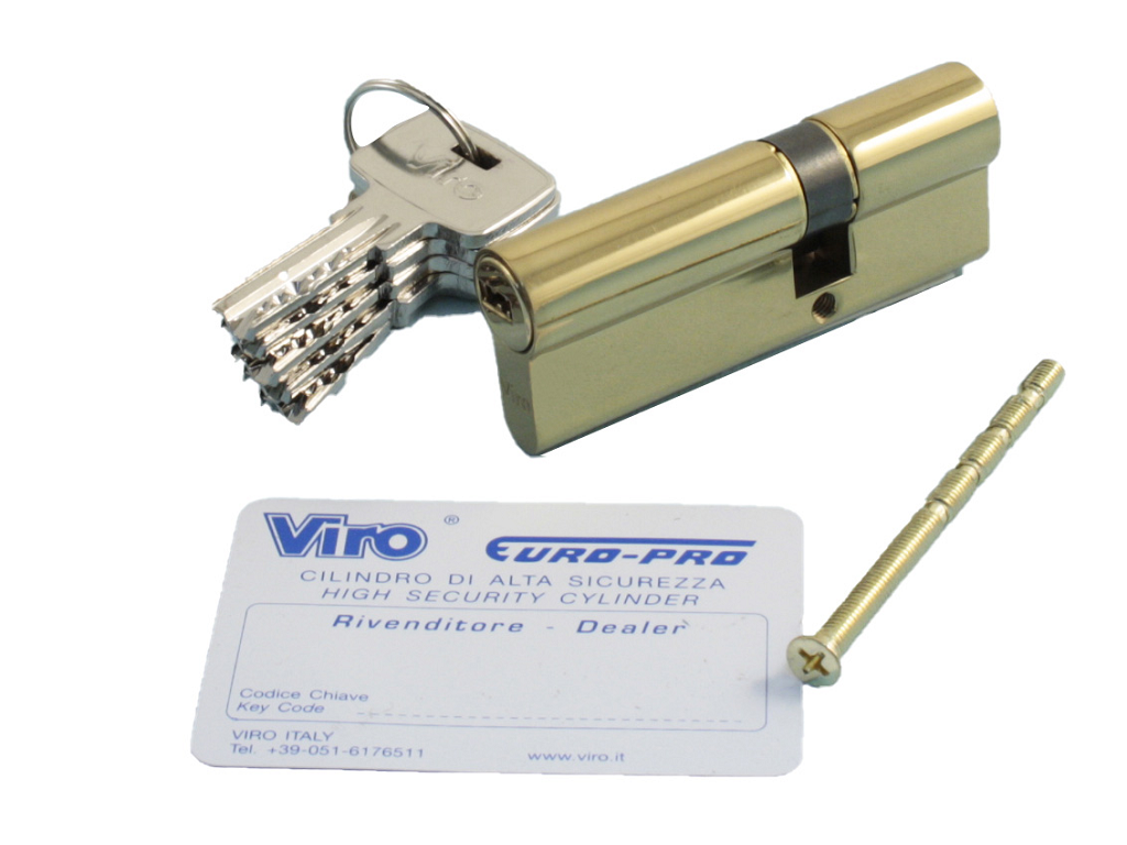 vir820-13.png CILINDRO EUROPEO EURO-PRO OLV- OTTONE LUCIDO VERNICIATO VARIE LUNGHEZZE | VIRO - immagine 1
