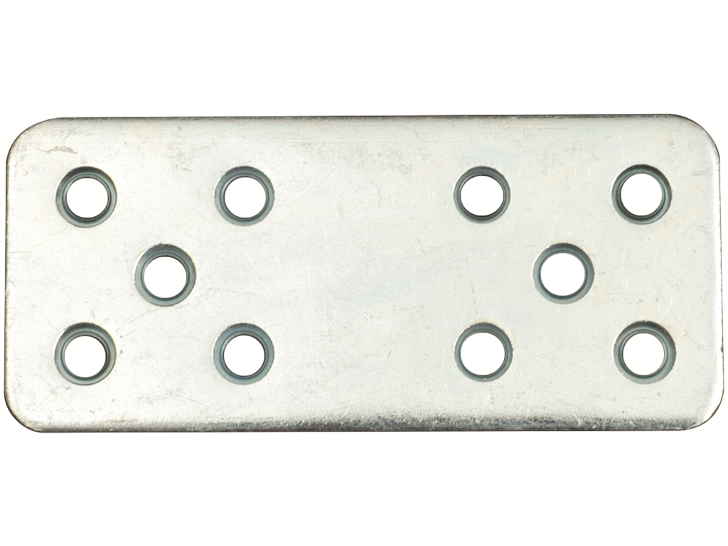 111.png Piastrina Pesante Diritta Zincato Larghezza 40 mm.40x90 | Sipa - immagine 1