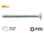 VITE TRUCIOLARE TSP IMPRONTA CROCE PZ2 ZINCATE IN BLISTER mm.5,0 VARIE LUNGHEZZE | TECFI - immagine 2