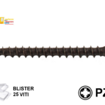 VITE TRUCIOLARE TSP IMPRONTA CROCE PZ2 BRONZATA IN BLISTER mm.4,0 VARIE LUNGHEZZE  | TECFI