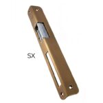 Incontro Elettrico Piastra Angolare Unificato per Opera 12v mm.250 ABR-Bronzato SX  AGB