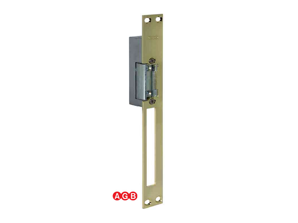 agbb026110403cc.png Incontro Elettrico Serie Centro Piano 12v mm.25x250 Sx varie finiture | AGB - immagine 1