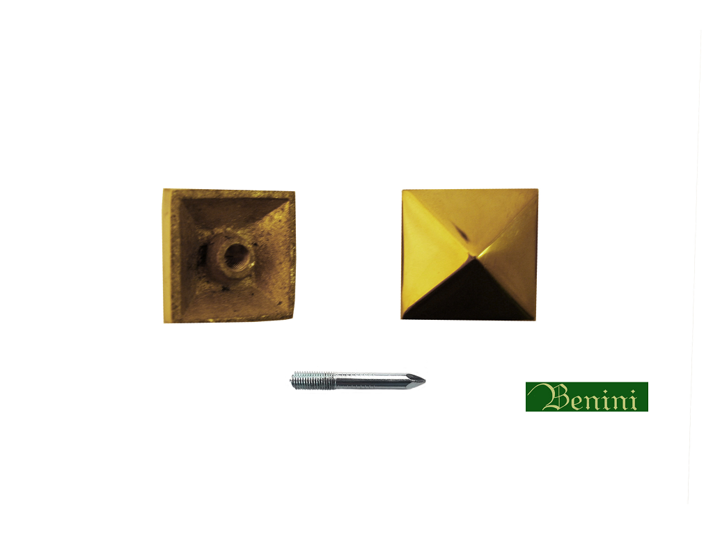 benct13bolc.png Chiodo Quadro Piramide mod.Romano Filettato MA5 OLV Varie Misure | Benini - immagine 1