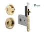 Maniglia Incasso Tonda Porta Scorrevole modello Easy d.60/48 con Nottolino+Serratura E50 G500T Varie Finiture | Bonaiti - immagine 2