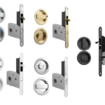 Maniglia Incasso Tonda Porta Scorrevole modello Easy d.60/48 con Nottolino+Serratura E50 G500T Varie Finiture | Bonaiti