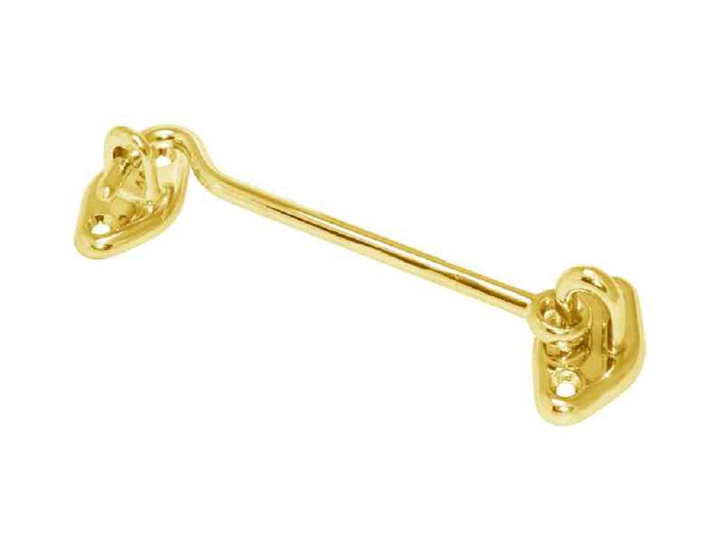 bonel_gancio_fermapersiana_in_ottone_lucido.jpg Gancio Fermapersiana in Ottone mm.100 varie finiture - immagine 1