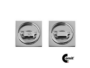Maniglia Incasso Quadra Porta Libro modello K302A01 d.53x53/48 con Doppio Anello Attivo-Attivo varie finiture | Comit - immagine 2