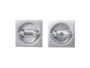 Maniglia Incasso Quadra Porta Libro modello K302A01 d.53x53/48 con Doppio Anello Attivo-Attivo varie finiture | Comit - immagine 4