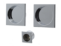 Maniglia Incasso Quadra Porta Scorrevole modello K302CT03 d.53x53/48 Senza Foro Chiave varie finiture | Comit - immagine 3