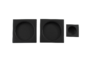 Maniglia Incasso Quadra Porta Scorrevole modello K302CT03 d.53x53/48 Senza Foro Chiave varie finiture | Comit - immagine 4