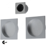 Maniglia Incasso Quadra Porta Scorrevole modello K302CT03 d.53x53/48 Senza Foro Chiave varie finiture | Comit
