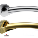 Maniglia Mixa Rosetta Tonda d.50x10h Bocchetta Foro Chiave varie finiture Colombo design