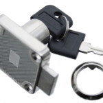 Serratura per Cassetto con Cilindro Nichelato  d.19x22mm