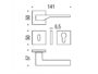Maniglia Dea Rosetta Quadra d.50x50x6h Bocchetta Foro Chiave varie finiture  Colombo Design - immagine 3