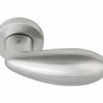 Coppia Pomolo Girevole Drop Rosetta Tonda d.50x10h Bocchetta Foro Chiave varie finiture  Colombo Design