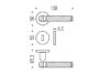 Maniglia Gryps Rosetta Tonda d.50x6,5h Bocchetta Foro Chiave OM-Oromat   Colombo Design - immagine 4