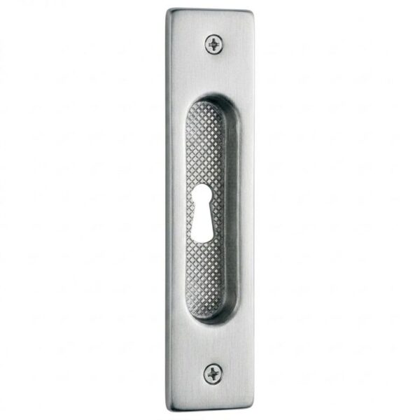 Maniglia Incasso Rettangolare Porta Scorrevole modello ID111 mm.35x150h con Foro Cromat  Colombo Design