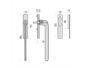 Maniglia per Alzante Scorrevole modello Roboquattro S Maniglia Incasso Cieca varie finiture  Colombo Design - immagine 3