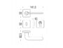 Maniglia Roboquattro S Rosetta Quadra d.52x52x6h Bocchetta Foro Chiave varie finiture  Colombo Design - immagine 4