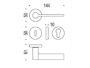 Maniglia Tool Rosetta Tonda d.50x6h Bocchetta Foro Chiave varie finiture  Colombo Design - immagine 4