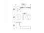 Maniglia Trama LC71 Rosetta Tonda d.50x6,5h Bocchetta Foro Chiave CM-CR-Cromat-Cromo  Colombo Design - immagine 2