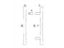 Maniglione Noa Diritto Interasse 250 mm.380x65 CM-Cromat  Colombo Design - immagine 2