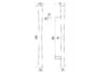 Maniglione Noa Diritto Interasse 300 mm.500x70 CM-Cromat  Colombo Design - immagine 2