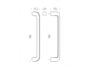 Maniglione Roboquattro Interasse 350 mm.380x70,5h varie finiture  Colombo Design - immagine 4