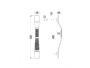 Maniglione Vawe Interasse 400 mm.550x59h MP16P CM-Cromat  Colombo Design - immagine 2