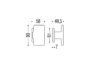 Pomolo Fisso Push d.58x90x49,5h Rosetta d.28x62x7h varie finiture  Colombo Design - immagine 4